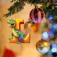thumbnail image 1 of Christmas Dinosaur Acrylic Ornaments 26 Letters Decorative Hanging Alphabet Letters for Tree Craft, 1 of 6