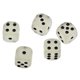 thumbnail image 5 of Dados D6 Blancos 50X 14 Mm Dados de Seis Caras con Brillo en Nuevo, 5 of 8