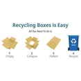 thumbnail image 2 of Corrugated Cardboard Packing Shipping Mailing Moving Carton Boxes, 10x8x4, 50 Count, Pack of 50, 2 of 4