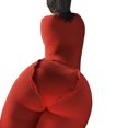 thumbnail image 4 of Women's V-neck Buttoned Long-sleeved Jumpsuit, Casual Tight Niche Embroidered Strechy Slim Rompers for Spring, Fall, 4 of 5