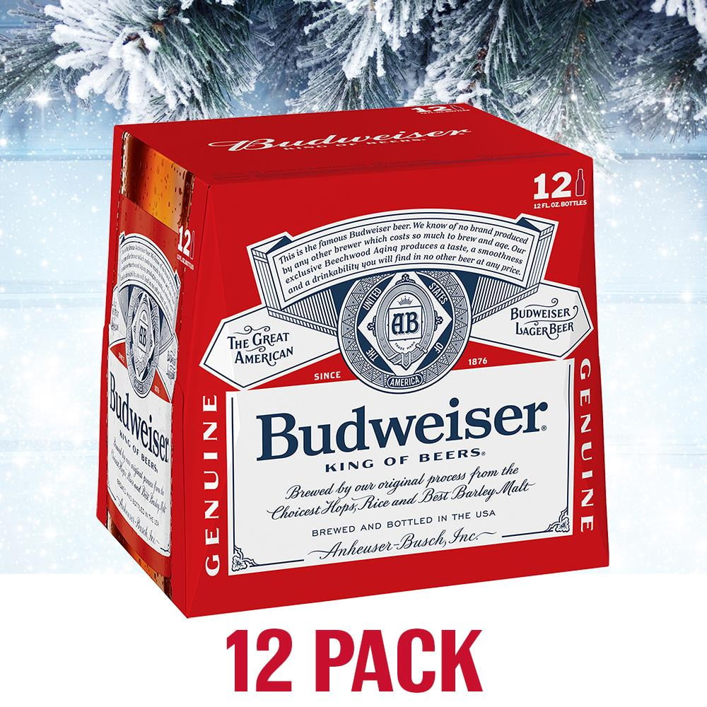 Budweiser Beer, 12 Pack Beer, 12 FL OZ Bottles, 5 ABV