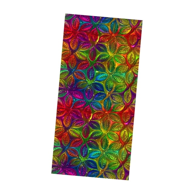 GUOOL Rainbow Vinyl Sticker Office No Glue Static Cling H