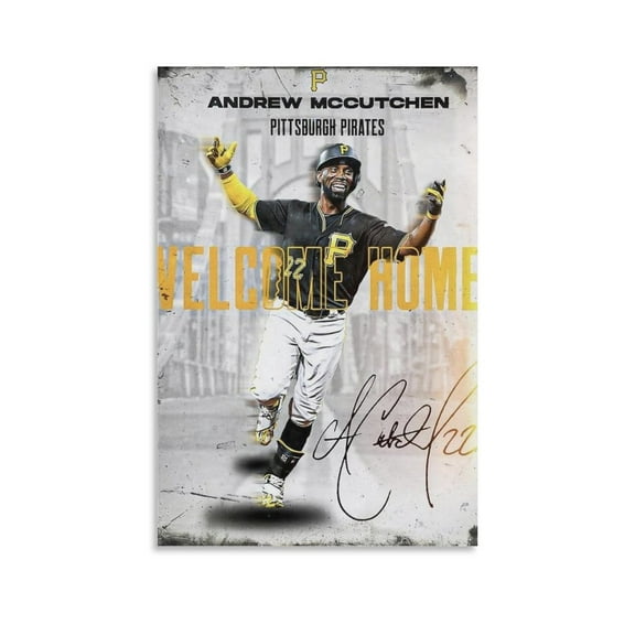 Andrew Mccutchen Baseball Player Canvas Poster 3 Painting On Canvas Wall Art Poster Scroll Picture Print Living Room Walls Decor Home Posters 16x24inch(40x60cm)