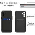 thumbnail image 6 of Compatible with Samsung A14 5g Case Silicone with Card Holder Black, for Samsung Galaxy A14 5g Phone Case Silicone Liquid Shockproof Protective Slim Cover (Black), 6 of 13