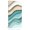 Teal Brown White, variant on Canvas Wall Art, Teal Brown Ombre Framed Canvas Prints for Bedroom Office, Modern Abstract Moire Art Geometric Large Gallery Wrapped Wall Decor for Home Office, Gifts, 16"x16" Ship Next Day