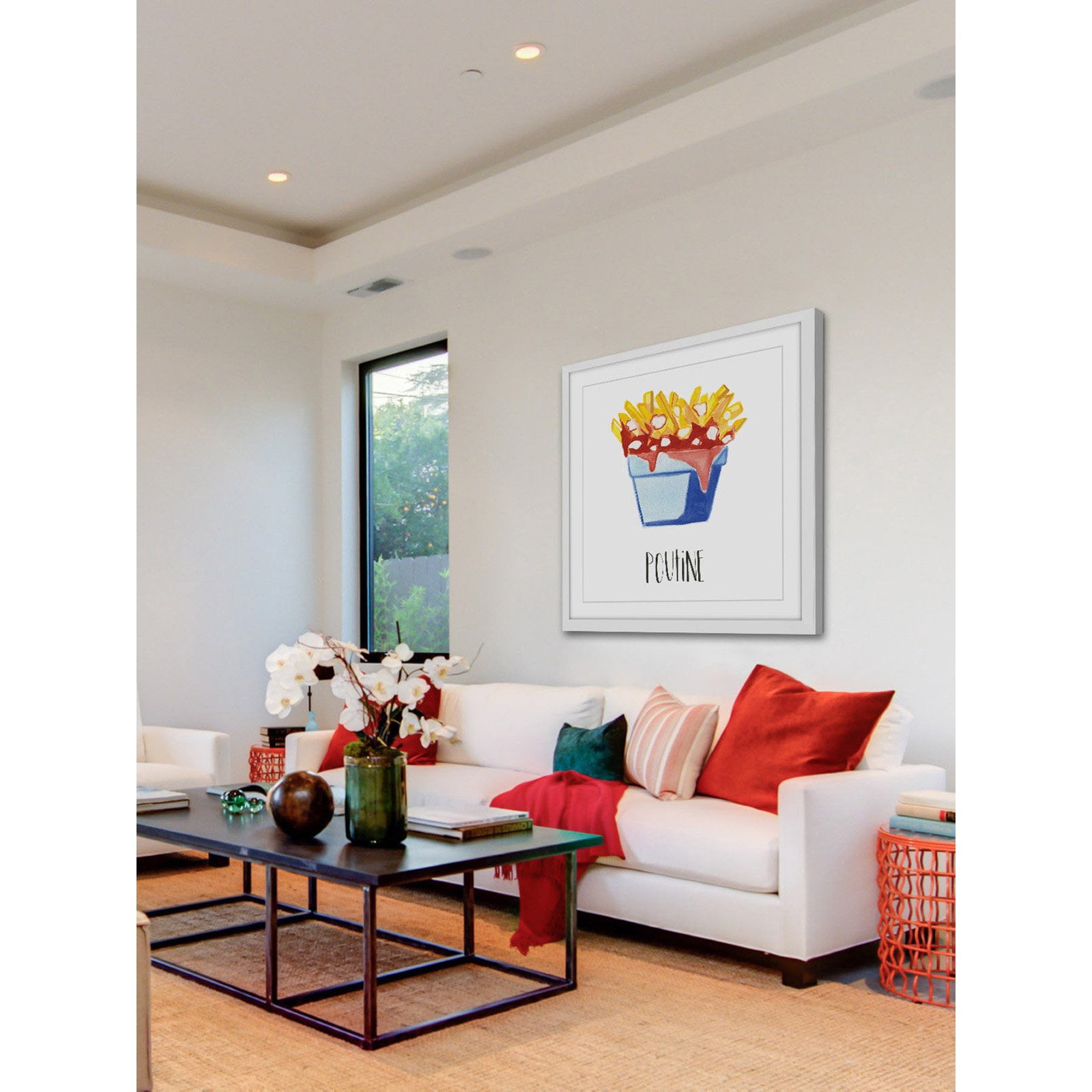 Marmont Hill "Poutine" By Molly Rosner Framed Painting Art Print, 32.0" x 1.5"