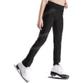 thumbnail image 3 of iixpin Kids Girls Figure Skating Pants Ice Skating Leggings Tights Rhinestone Gymnastic Dance Pants Training Wear Black 12, 3 of 7