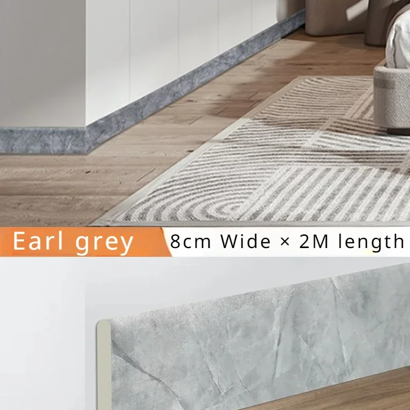 Self Adhesive Corner Guard Trim 2M Waterproof 3D Skirting Line for Kids Room Wall Edge Protection Decor