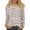 Camel, variant on WTOBBY Floral Print Women's Long Sleeve Round Neck T-shirt Casual Top Fashion Wear Stretch Fabric Comfort Fit Lightweight Material Daily Outfit Layering Piece Ideal for US Market,Camel L