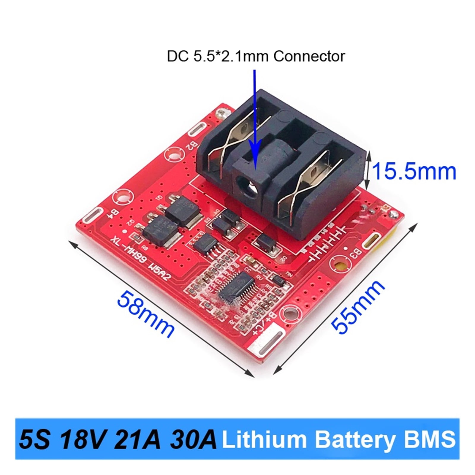 5S 18V 21V 30A BMS Lithium Battery BMS Protected Board For 18V 21V Screwdriver Shura Electric Drill Fit ,Multi -Function Protection