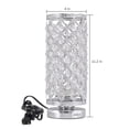 thumbnail image 4 of Crystal Table Lamp Cylinder Bedside Desk Reading Lamp For Bedroom Living Room, 4 of 5