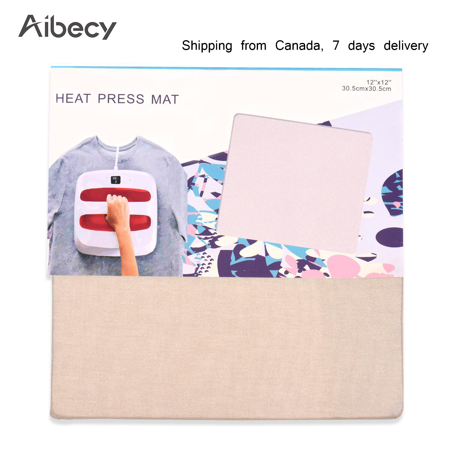 Aibecy 12 * 12 Inch Heat Pressing Mat Ironing Pad for High Temperature