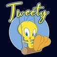 thumbnail image 2 of Men's Looney Tunes Tweety Swing Badge  Graphic T-Shirt, 2 of 5