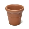 thumbnail image 4 of Step2 Claremont 2pk Plastic Terracotta Round Planter 15" W x 15" D x 28" H, 4 of 25