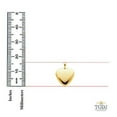 thumbnail image 5 of 14k Yellow Gold Heart Locket Pendant with 0.8 mm Wheat Chain 16'' - 22'' (18.00, 0.9), 5 of 6
