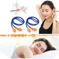 thumbnail image 2 of THJOPOKEEL Tapones para Oídos, 20 Pares Tapones de Silicona para nadar, Tapón Auditivo con Cable, Impermeables y Reutilizables, Tapones para los Oídos para Dormir Reducción del Ruido, Earplugs, 2 of 3