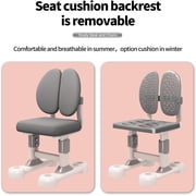 Kids Desk and Chair Set Gray, Height Adjustable Study Desk with 0-50° Tiltable Desktop, Ergonomic Chair, Storage Drawer, Book Stand for Kids Ages 3-12