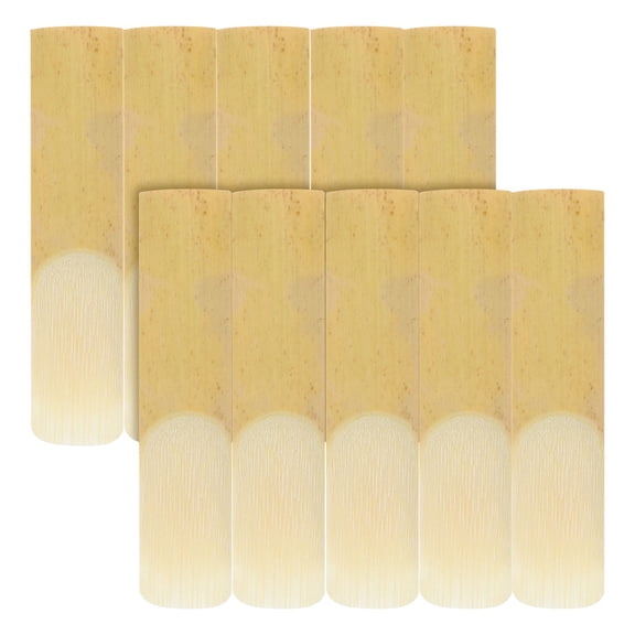 LULULION 10Pcs Tenor Saxophone Reeds Brown for Music Performances