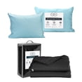 thumbnail image 1 of Colcha individual Acabado Ultrasónico Trinity Negro + Almohada Trinity, 1 of 8