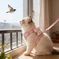 thumbnail image 7 of Dog Harness and Leash Set Cute Flower Breathable Mesh Vest Adjustable Escape Proof Walking Harness for Small Medium Dogs Cats Outdoor Travel by PALIFEUR, 7 of 7