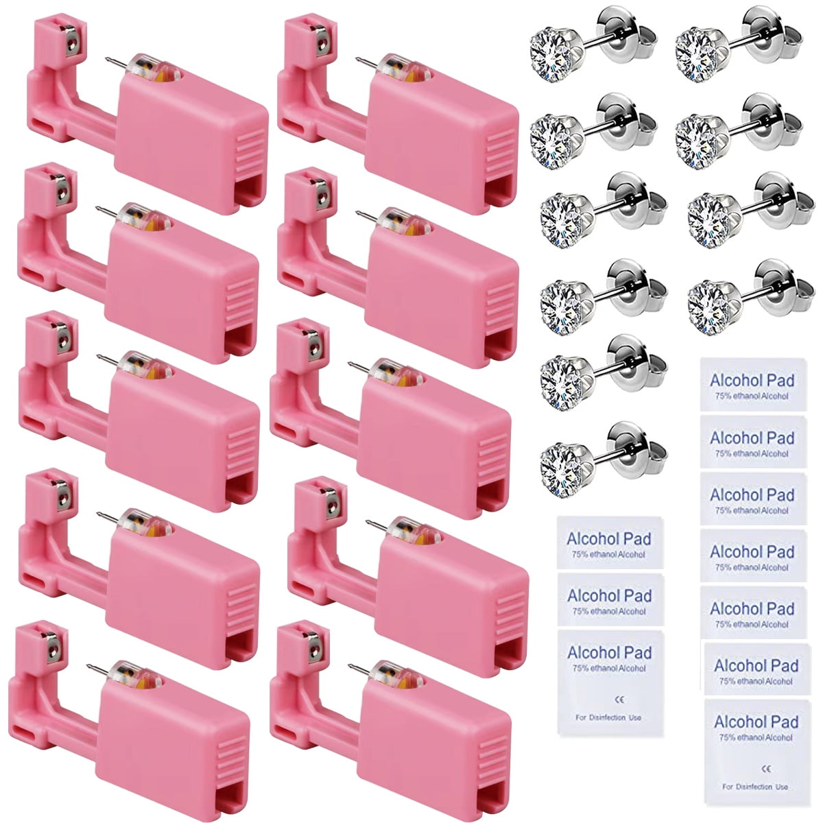 1piece piercing set,Disposable selfear piercing gun set, nose hole