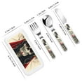 thumbnail image 2 of Salouo Gothic Skull With Roses Pattern 3 Pieces Toddler Utensils, Kids Silverware Set Stainless Steel Utensils for Kids Children Safe Spoons Forks & Knife Dishwasher Safe, 2 of 8
