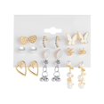 thumbnail image 4 of Milageto Earrings Set 9 Pairs Dangle Daily wearing Trendy for Daily Use Birthday Work, 4 of 8