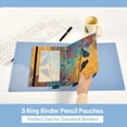 thumbnail image 6 of 2 Pack Flip Folders with Clear PVC Window Binder Pouches 3-Ring Binder Organizer for Office & Home Birds on A Wire, 6 of 6