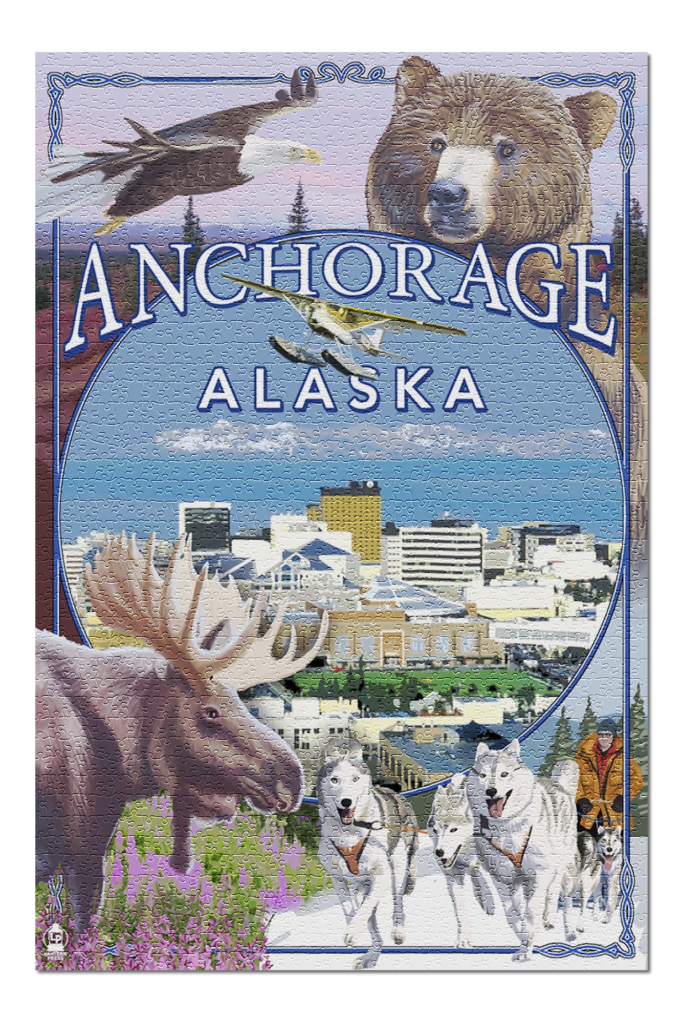 Anchorage, Alaska Views (20x30 Premium 1000 Piece Jigsaw ...