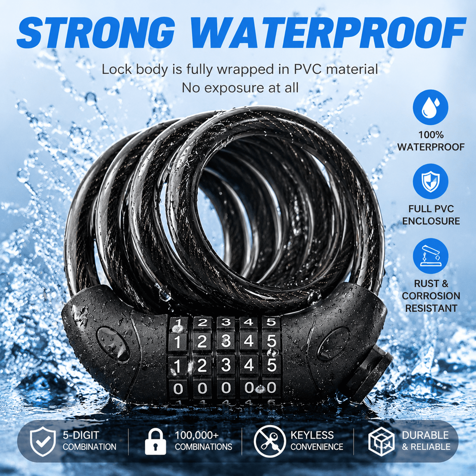 Kryptonite Kryptolok 12.7mm U-Lock Bicycle Lock with FlexFrame-U