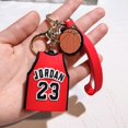 thumbnail image 3 of CREEST Basketball Keychain, Basketball Pendant Gift, Personalized Keychains, For Backpack Decoration, Souvenirs, Gifts For Basketball Fans (Red), 3 of 5