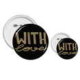 thumbnail image 1 of with love  quote handwrite pins  badge button design kit craft sets, 1 of 3
