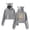 grey, variant on Brandon Lake Nothing Else Fit For a King Girl's Cute Cat Ear Cropped Pullover Hoodie Hooded Sweatshirt