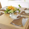 thumbnail image 4 of Ambesonne Modern Place Mats Set of 4, Geometric Long Tunnel, Standard Size, Orange Grey, 4 of 6