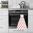 thumbnail image 5 of Hanging Towels 2 Pcs, Dish Towels Red Polka Dot Absorbent Hand Towels with Hanging Loop Washcloth for Bathroom Kitchen, 5 of 6