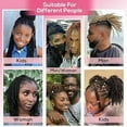 thumbnail image 6 of Blekii Pencil Size Human Hair Dreadlock Extensions 10pc- Full Handmade Locs for Women, Men & Kids, 6 of 7