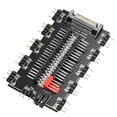 thumbnail image 3 of Ventilador de refrigeración 2 en 1 Hub 5V 3PIN ARGB SATA Power Multi Splitter 10 Way para PC Case Ndcxsfigh  Para estrenar, 3 of 9