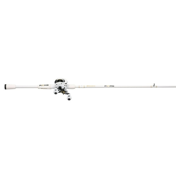 Abu Garcia PRIME21 Baitcast Fishing Combo, 7' Medium Heavy, White