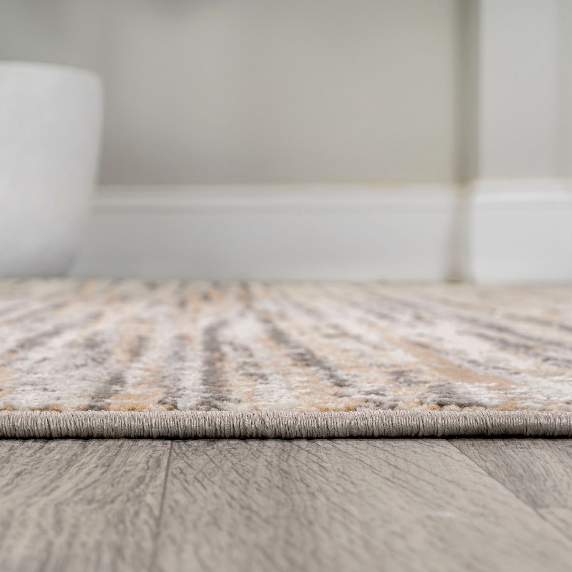 JONATHAN Y SILK ORCHID 8 x 10 Area Rug, Loom Strie - Beige/Gray, SOR200D-8