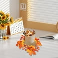 thumbnail image 5 of Fall Wreaths For Front Door Autumn Decor Front Door Wreath Candle Ring Wreath Fall Outdoor Decorations Fall Home Decor Indoor Halloween Window Decorations, 5 of 8