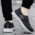 thumbnail image 6 of Leisure sports Velcro elderly shoes with wide and swollen feet for middle-aged and elderly men and women, soft soled walking shoes, 6 of 7