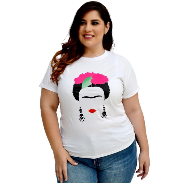 Playera Roman Fashion/Tallas Extras 9001-6 Frida (blanco) blanco 38 Roman Fashion PL-ER-9001-6-BLANCO