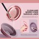 thumbnail image 4 of Xihbxyly Limpiador de Brochas de Maquillaje Plegable, Recipiente de Limpieza Portátil, Herramienta Suave para El Cuidado de Las Brochas, Esponja de Maquillaje Eficaz, Rutina de Belleza Diaria, Esenci, 4 of 7