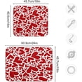 thumbnail image 3 of FREEAMG Red Love Dish Drying Mat for Kitchen Counter,Super Quick Absorbent Composite Sponge Dish Drying Pad,Heat Resistant Non-Slip Rack Tableware Mat, 16x18 Inch, 3 of 7