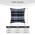 thumbnail image 4 of ZNDUO Blue Check Style Pattern Throw Pillows for Couch-Indoor Decorative Pillows,20"x20", 4 of 8