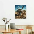 thumbnail image 2 of COMIO Airplane Propeller Canvas Wall Art: Plane Engine Artwork Vintage Aircraft Painting Print Pictures for Office, 2 of 4
