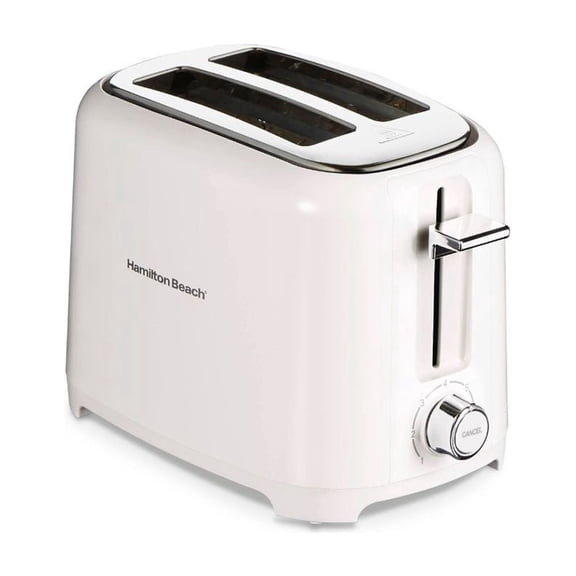 Tostador de Pan Hamilton Beach 2 Rebanadas Extra Anchas Mod. 2218 Blanco