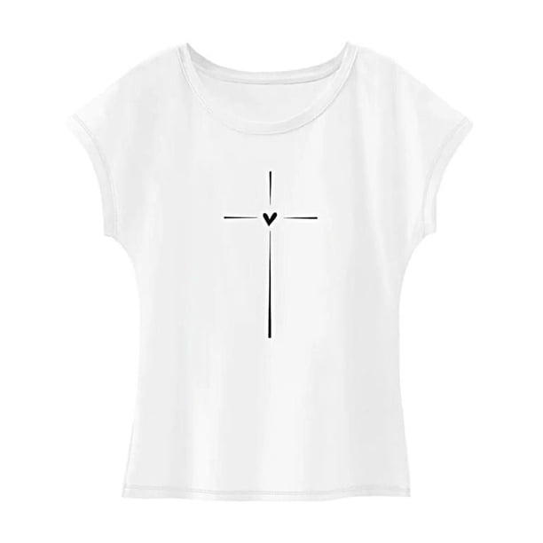 Camiseta básica para mujer, cuello redondo, para trabajo deportivo, regalo del día de San Valentín SG