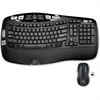 Logitech Wireless Wave Combo MK550 - USB Wireless RF Keyboard - 117 Key - USB Wireless RF Mouse - Laser - Scroll Wheel - Email, Internet Key Hot Key(s) - AA (PC)