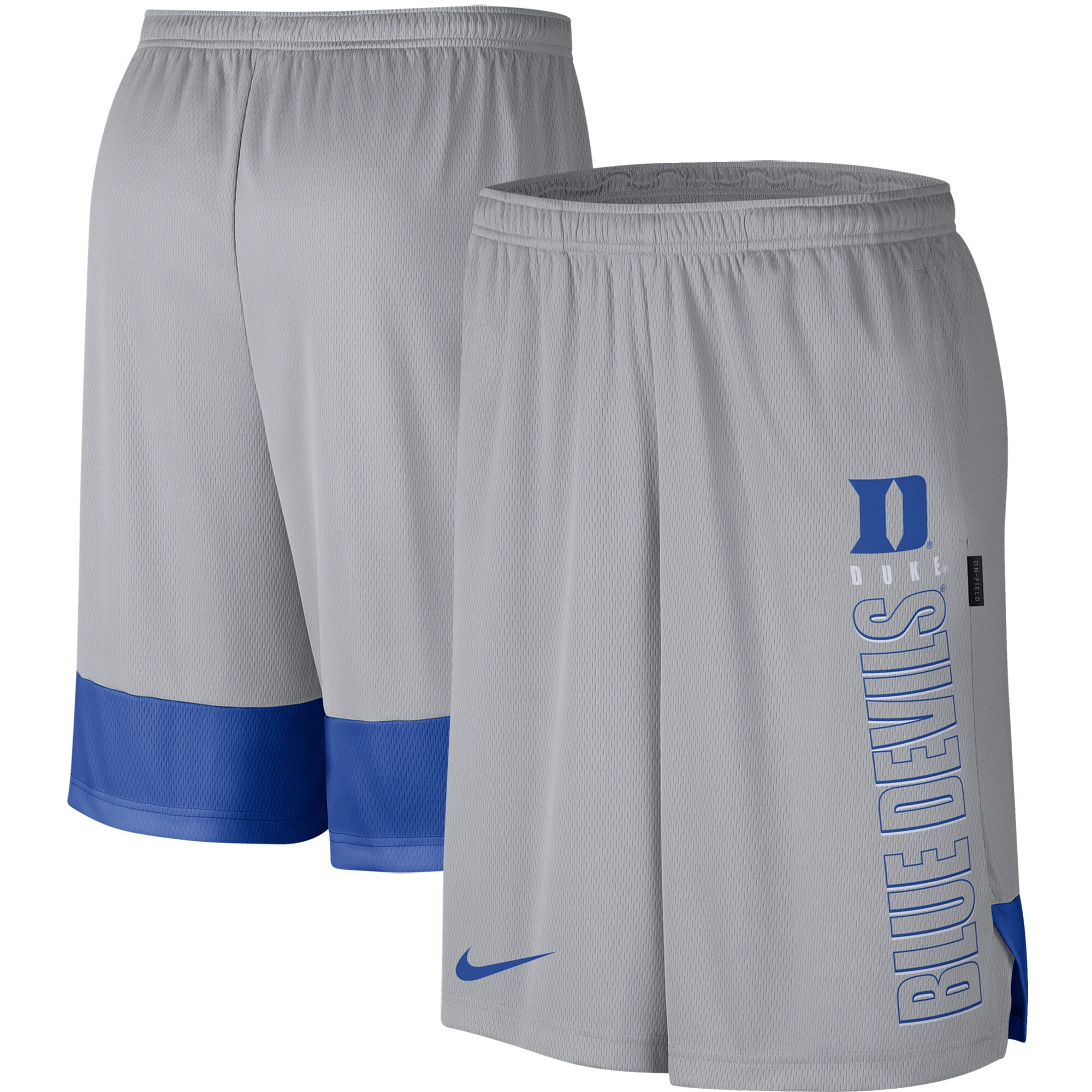 Duke Blue Devils Nike Player Shorts Gray